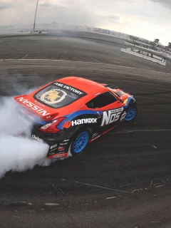 smoke, скольжение, ниссан, drift, занос, nissan, дрифт, дым, 370z