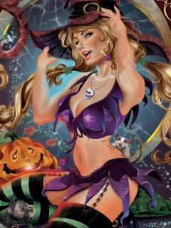 halloween, фэнтези, девушка