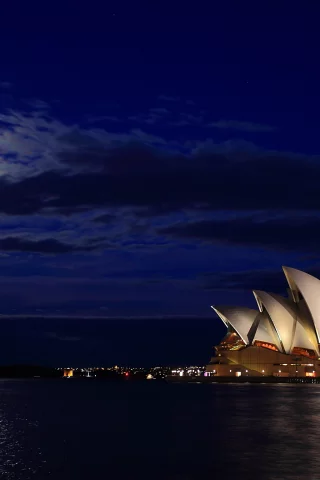 australia, opera house, сидней, австралия, sydney, ночь, harbour bridge