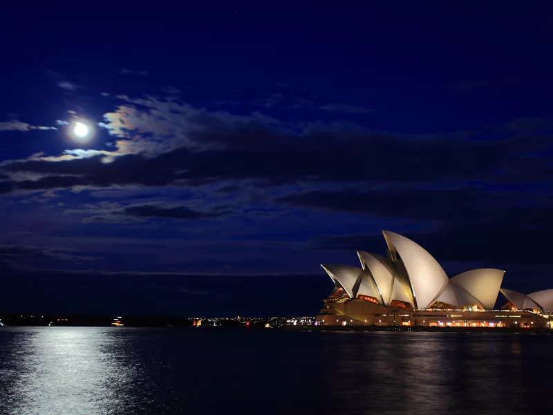 australia, opera house, сидней, австралия, sydney, ночь, harbour bridge