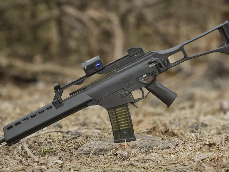 hk g36k, штурмовая винтовка, assault rifle, сухие иголки, автомат