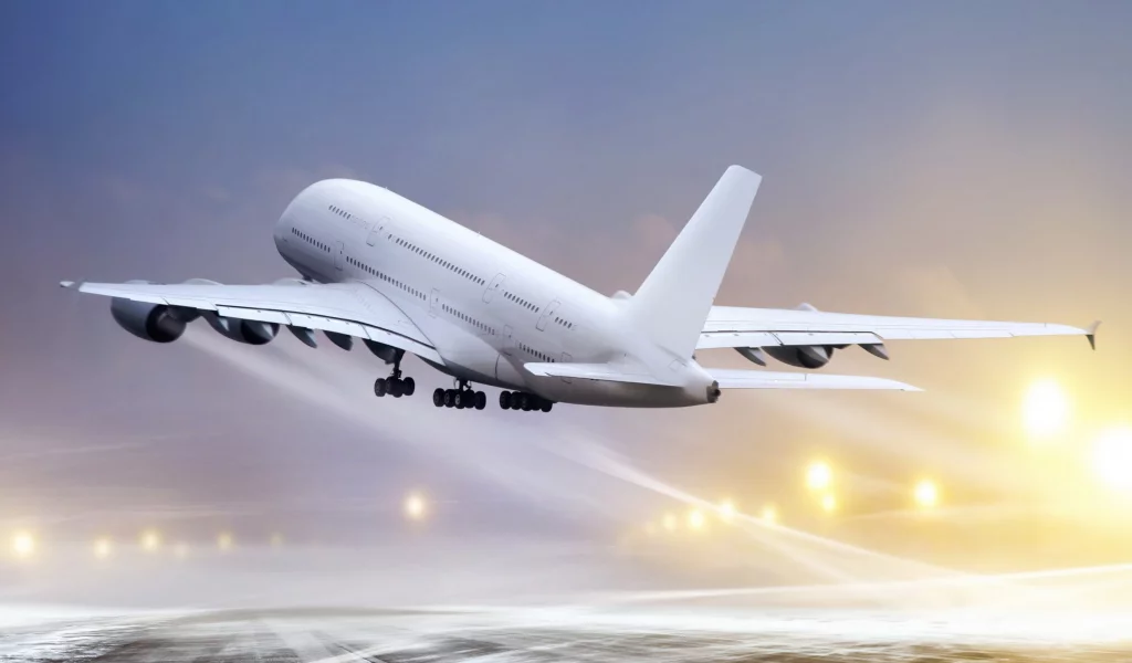 Airplane Ready for Take Off, небо, аэробус