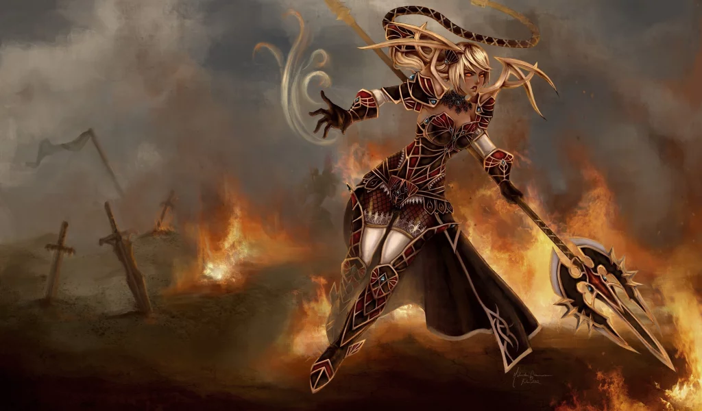 арт, фантастика , доспехи, league of legends, девушка, воин, janna