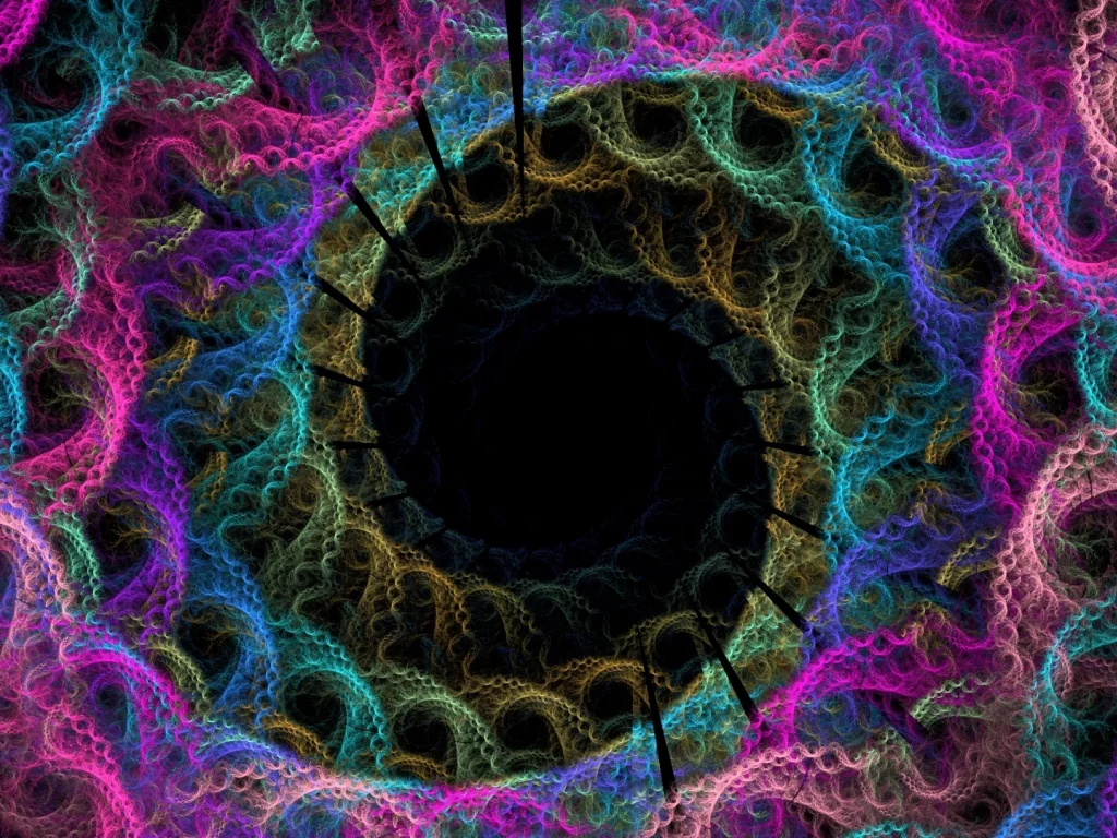 отверстия, кружева, спираль, ярко, вязка, цвет