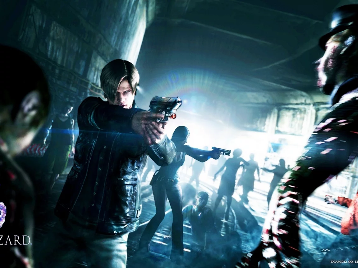 resident evil 6, пистолет, леон скотт кеннеди, leon scott kennedy