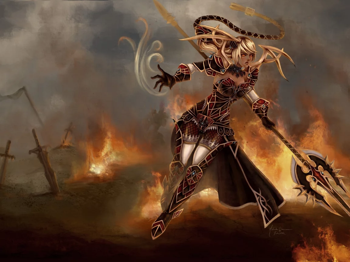 арт, фантастика , доспехи, league of legends, девушка, воин, janna