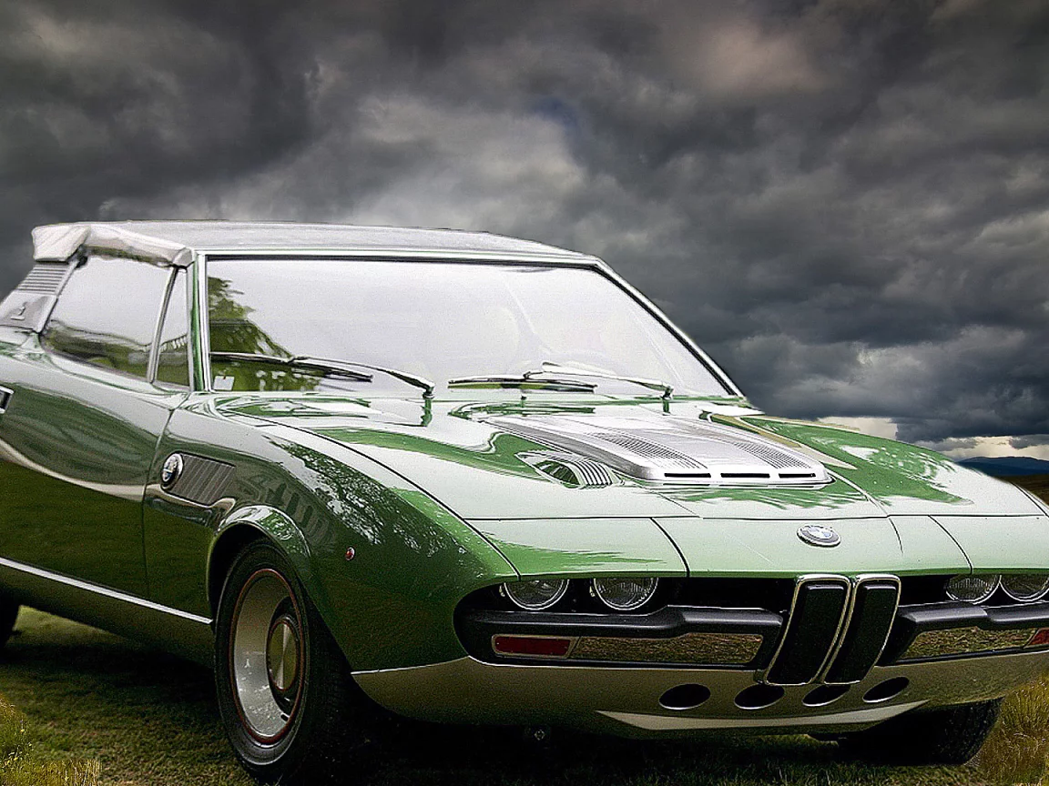 Машина, ретро, BMW 2800 S, Berton.