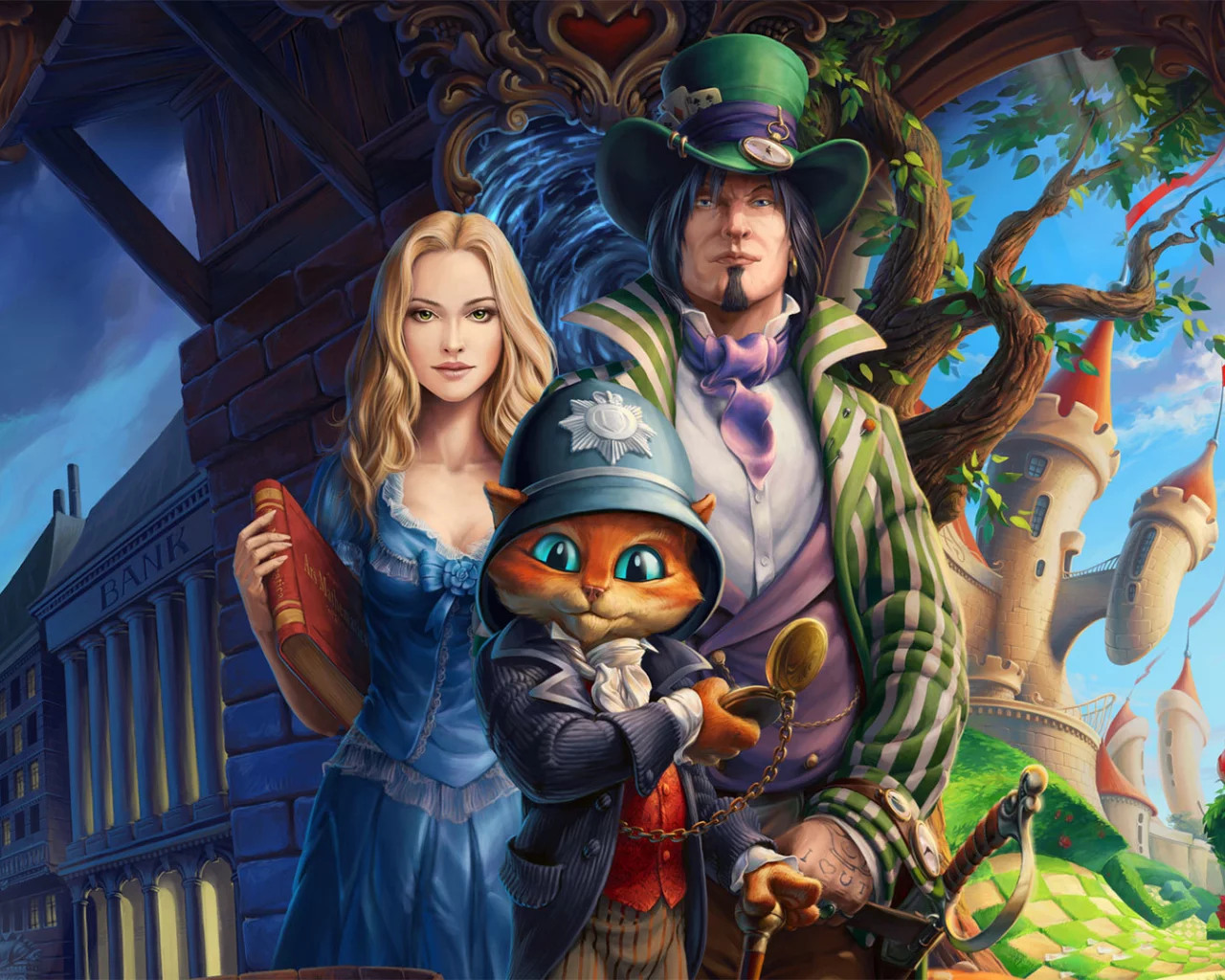 арт, сказка, герои, кот, зеркала альбиона, Mirrors of Albion, игра