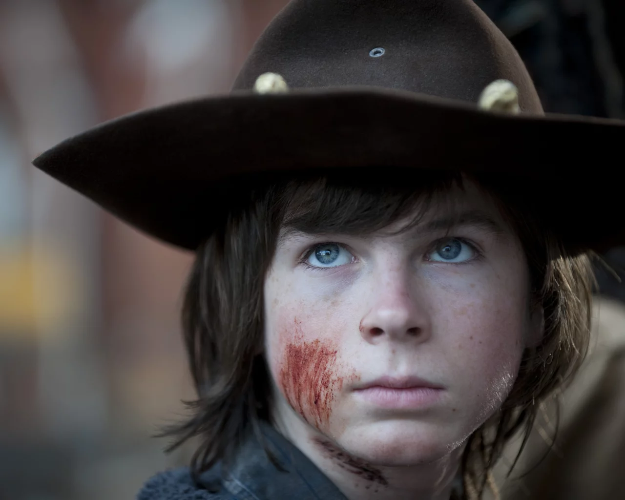 the walking dead, chandler riggs, портрет