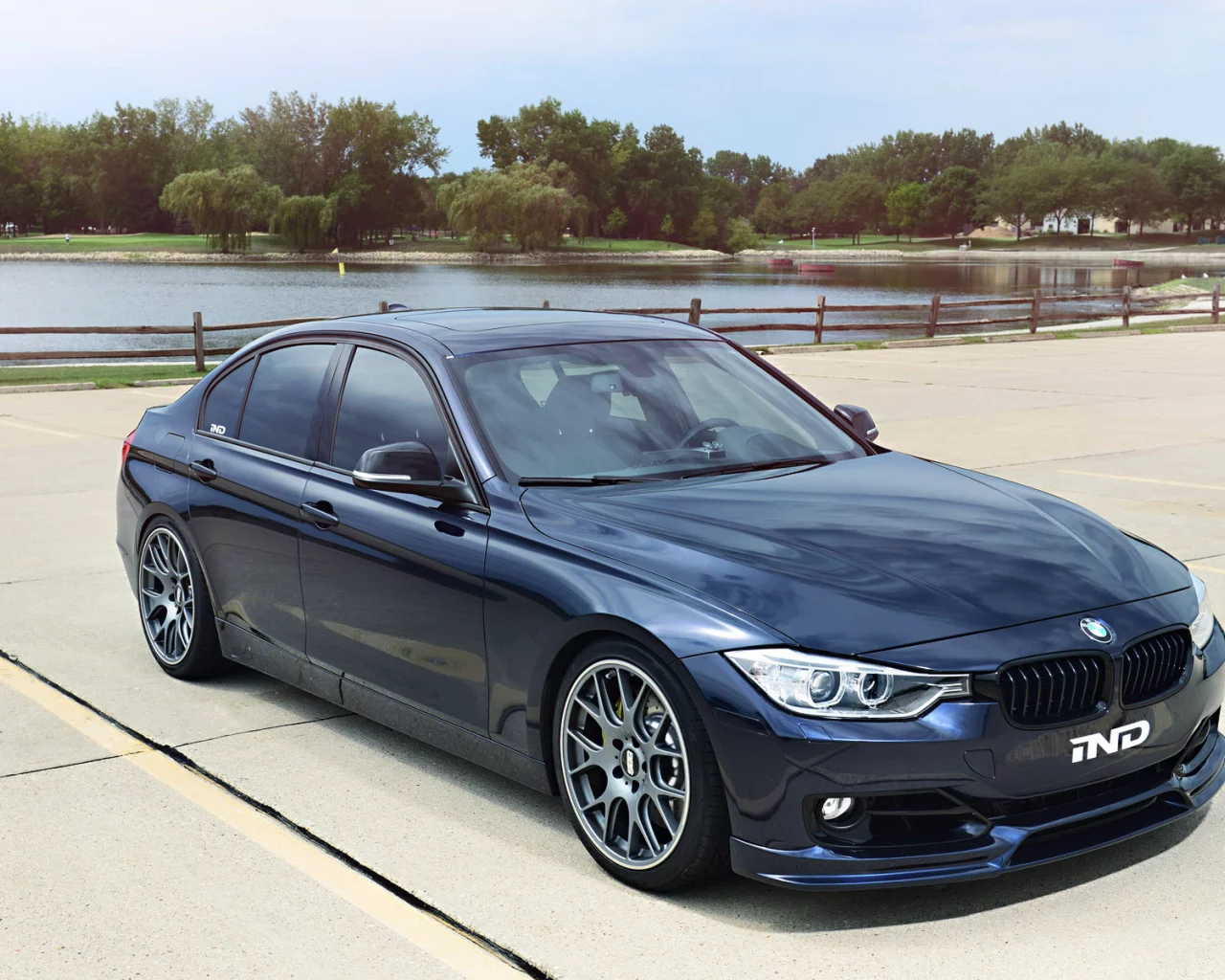 dark blue, bmw, f30, 3 series, tuning