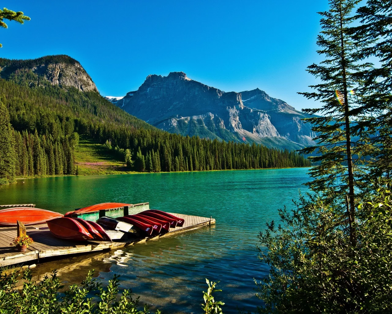 природа, реки, озера, yoho, парк, canada