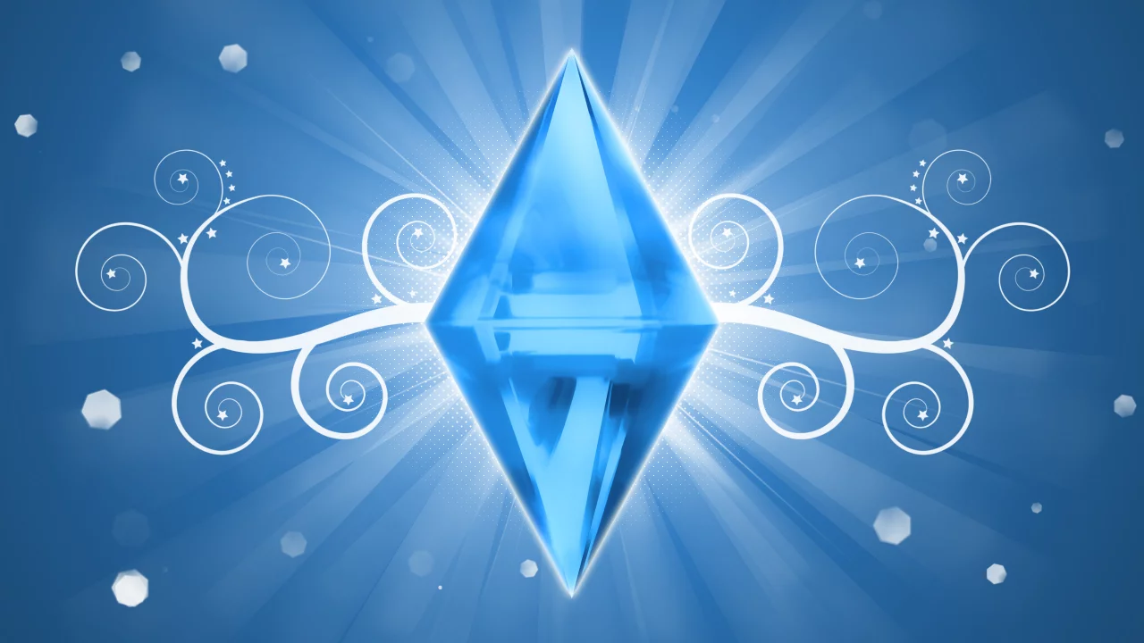 The sims 4, logo, кристалл, логотип