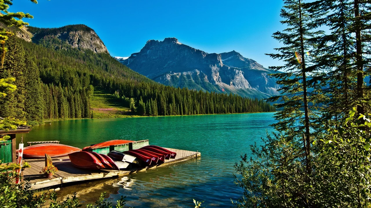 природа, реки, озера, yoho, парк, canada