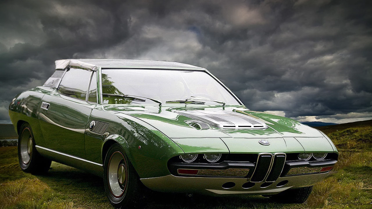 Машина, ретро, BMW 2800 S, Berton.