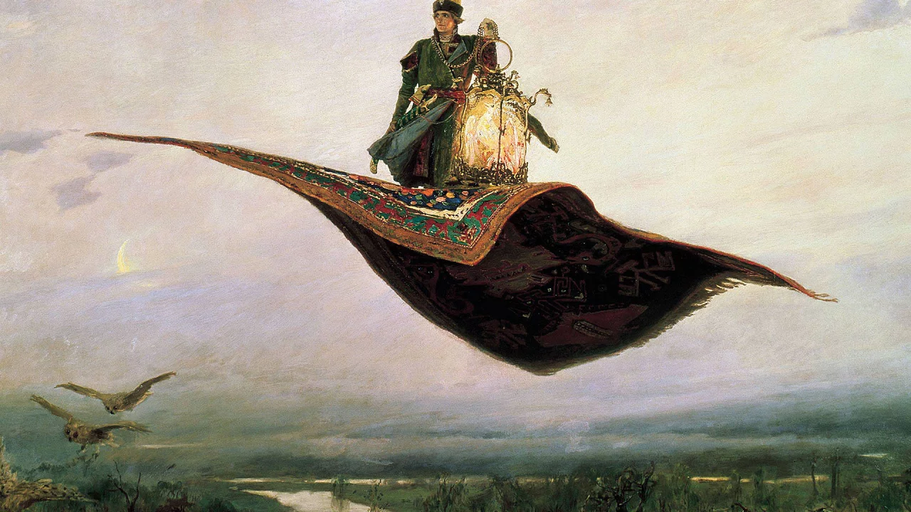 В.Васнецов, картина, холст, масло, ковёр самолёт.