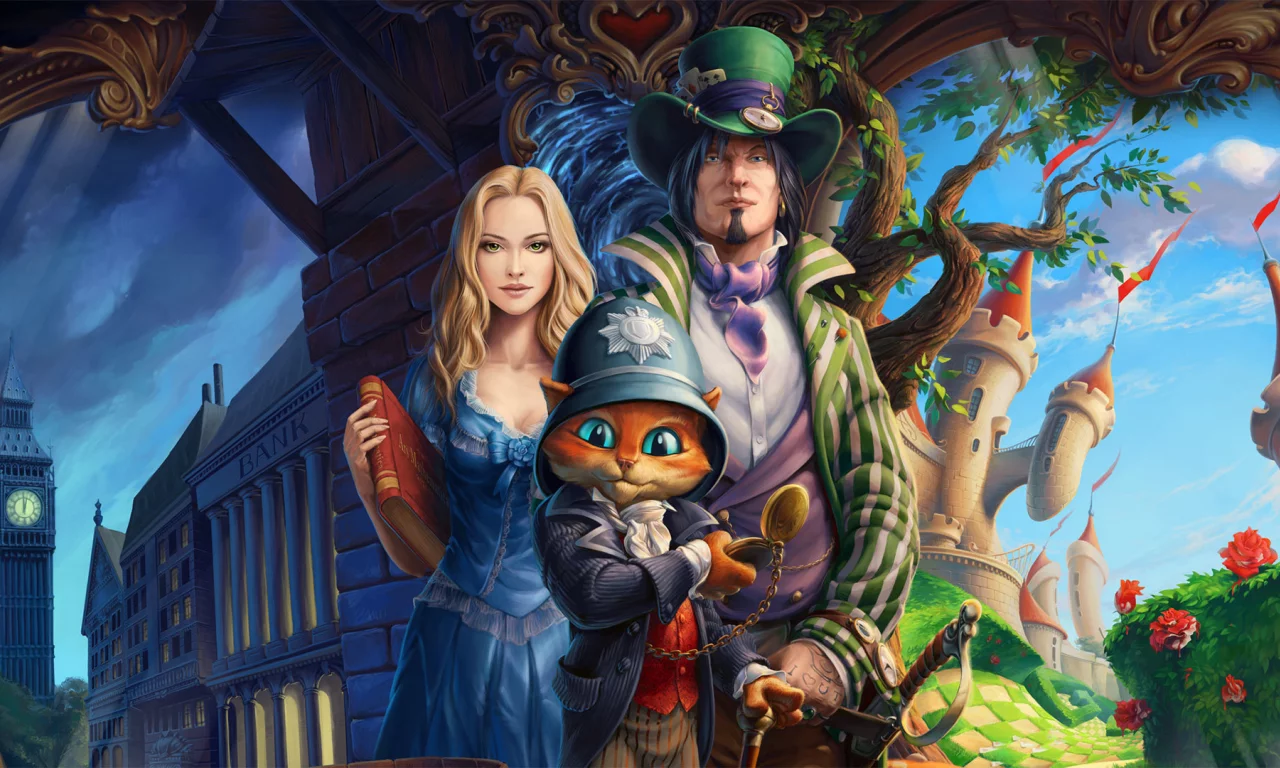 арт, сказка, герои, кот, зеркала альбиона, Mirrors of Albion, игра