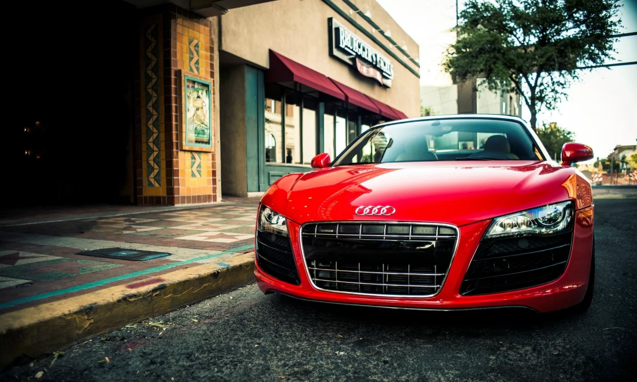 красная, spider, audi, р8, v10, спайдер, red, r8, ауди