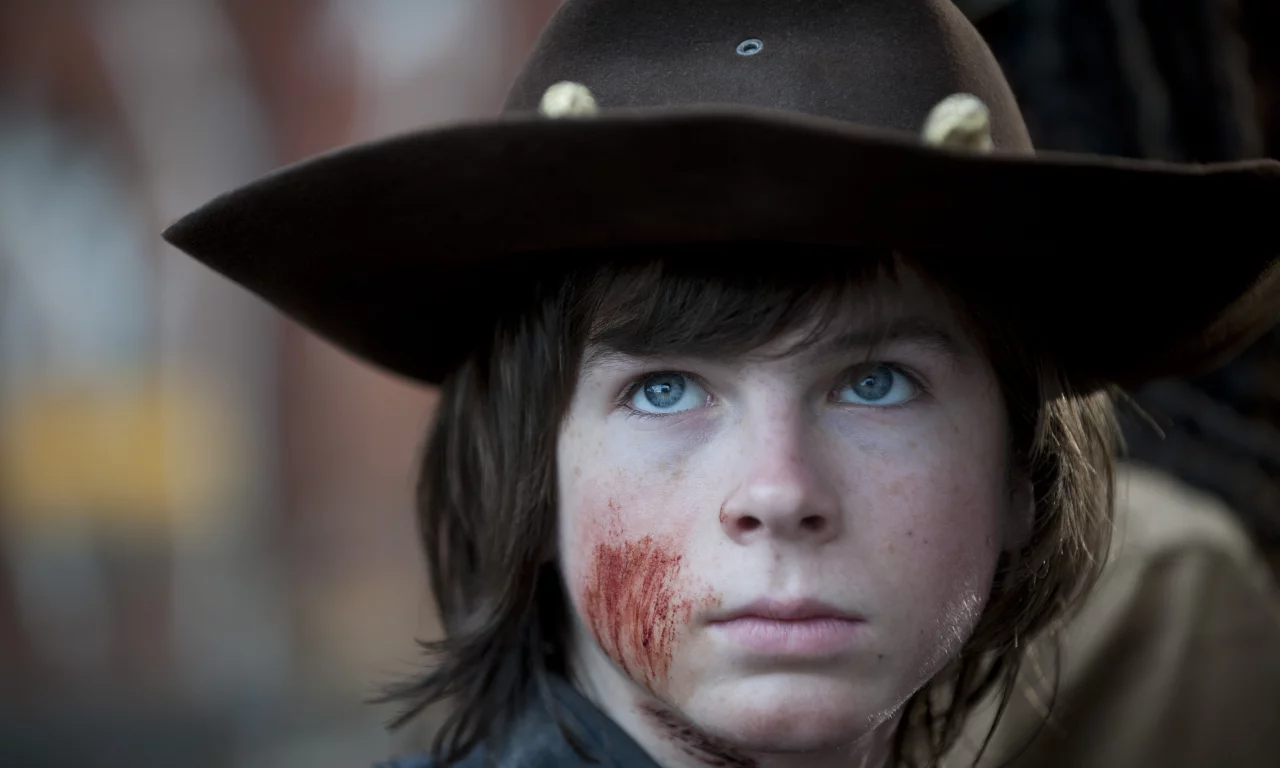 the walking dead, chandler riggs, портрет