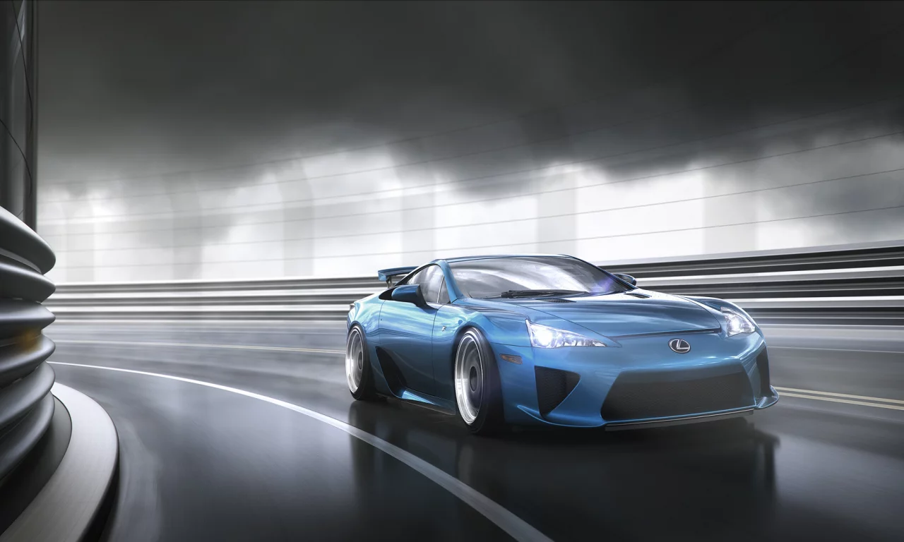 лексус, lexus lfa, в движении
