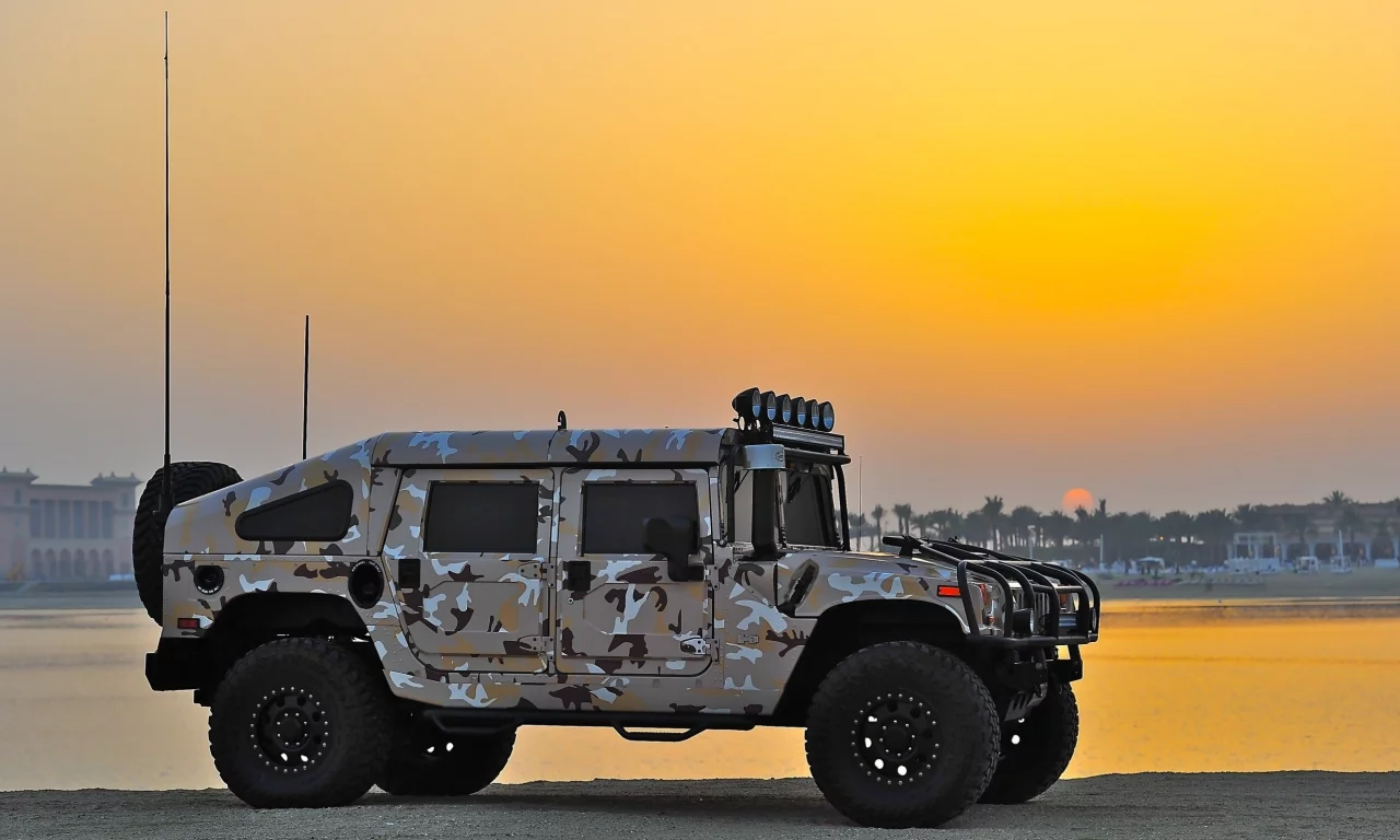 Hummer, H1, закат