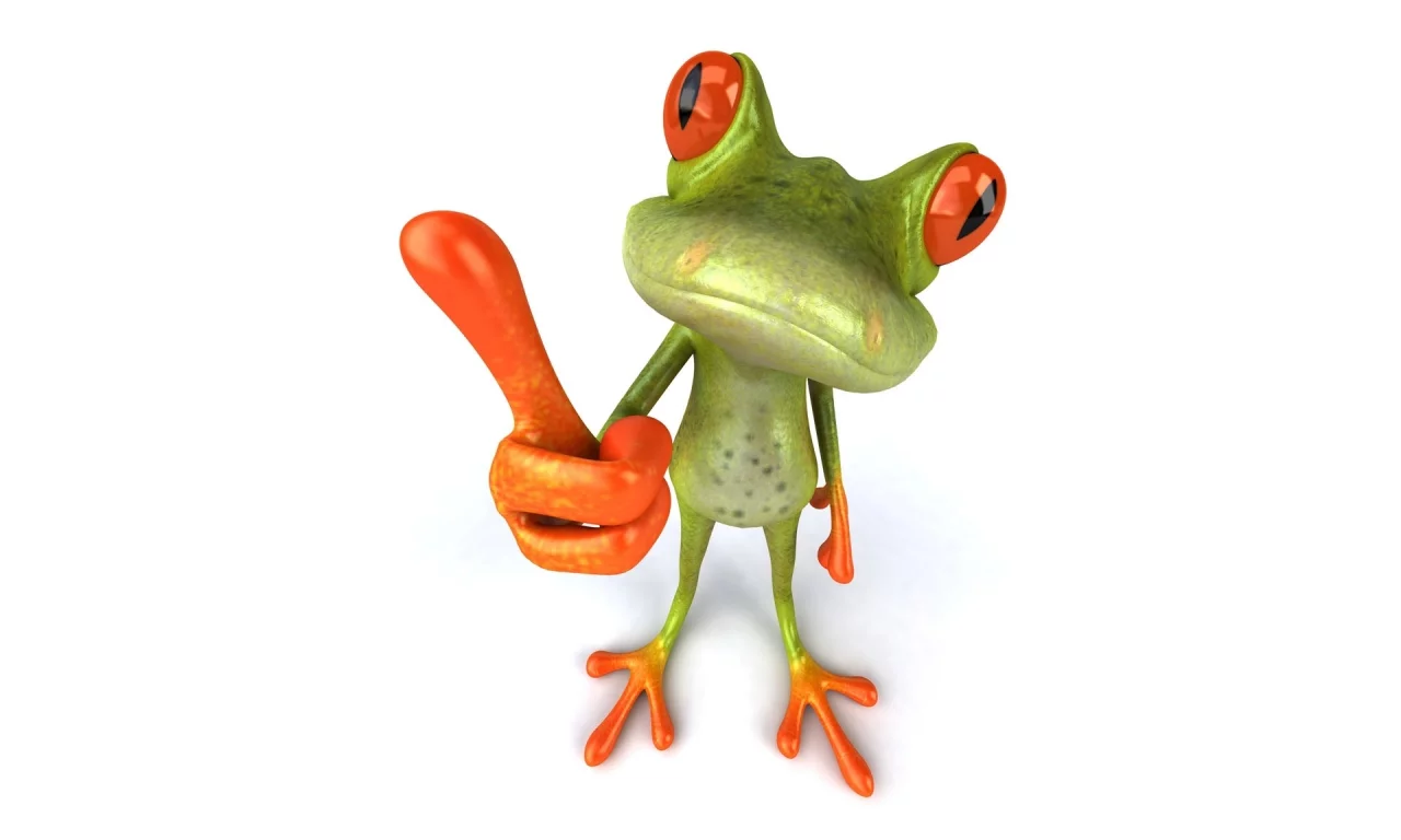 палец, лягушка, free frog 3d, ок, графика