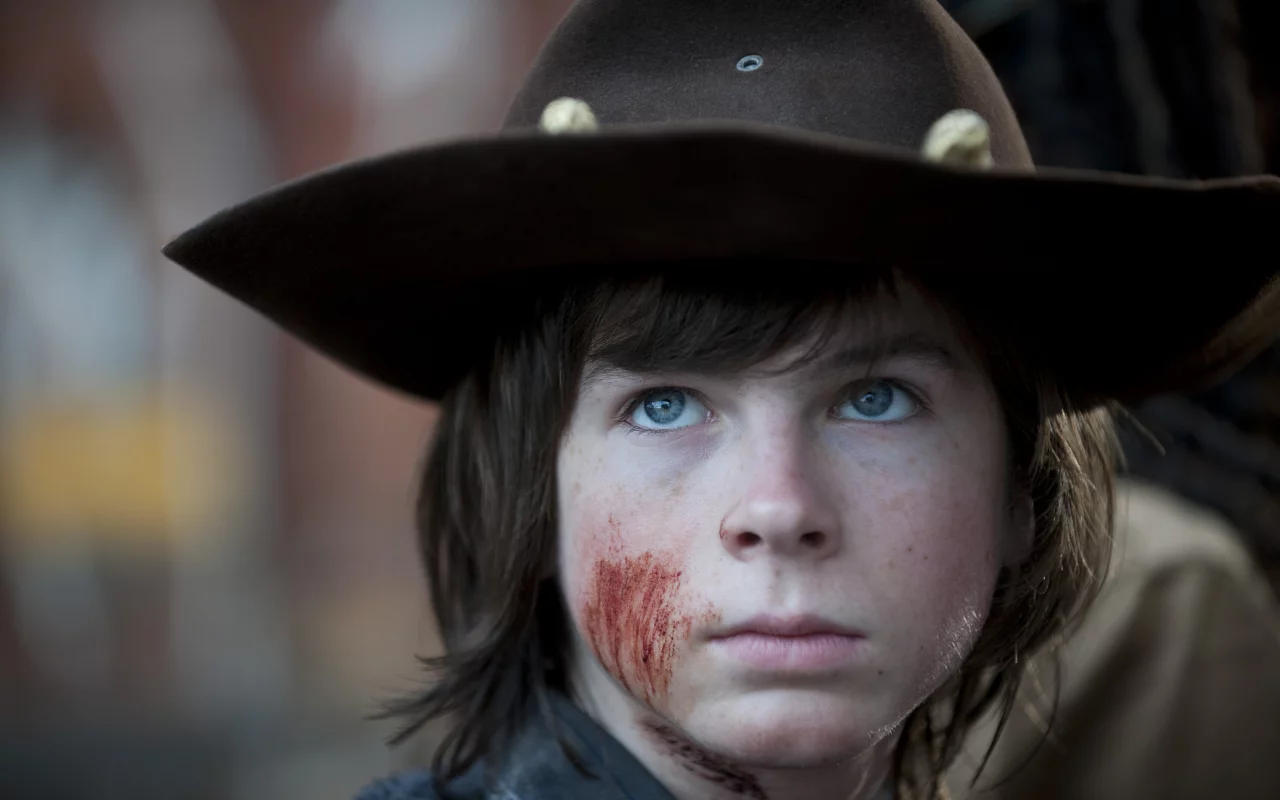 the walking dead, chandler riggs, портрет