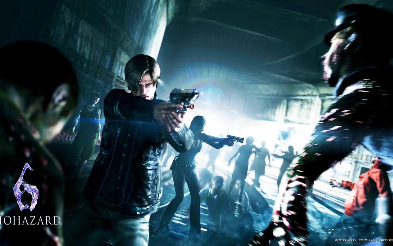 resident evil 6, пистолет, леон скотт кеннеди, leon scott kennedy