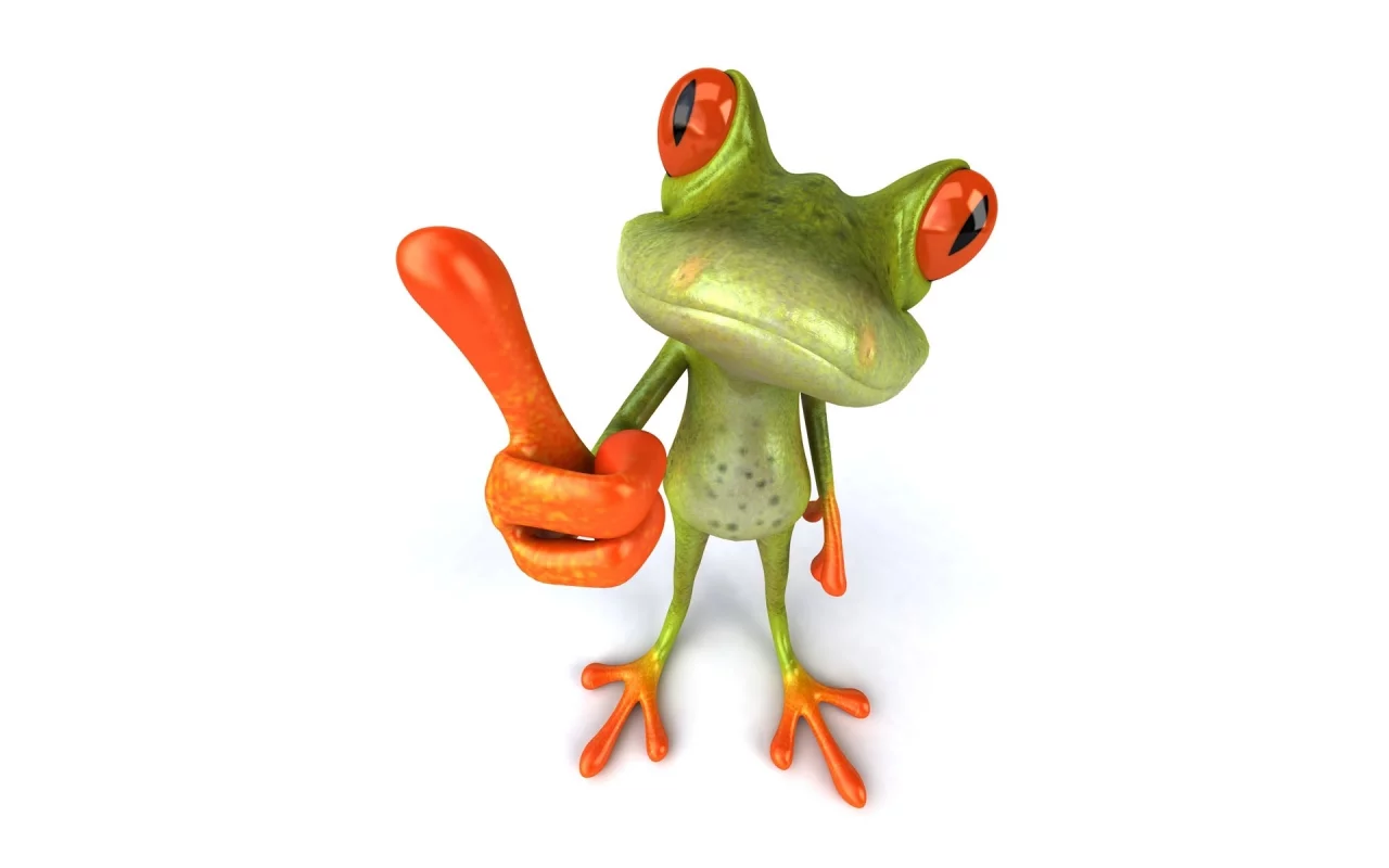 палец, лягушка, free frog 3d, ок, графика