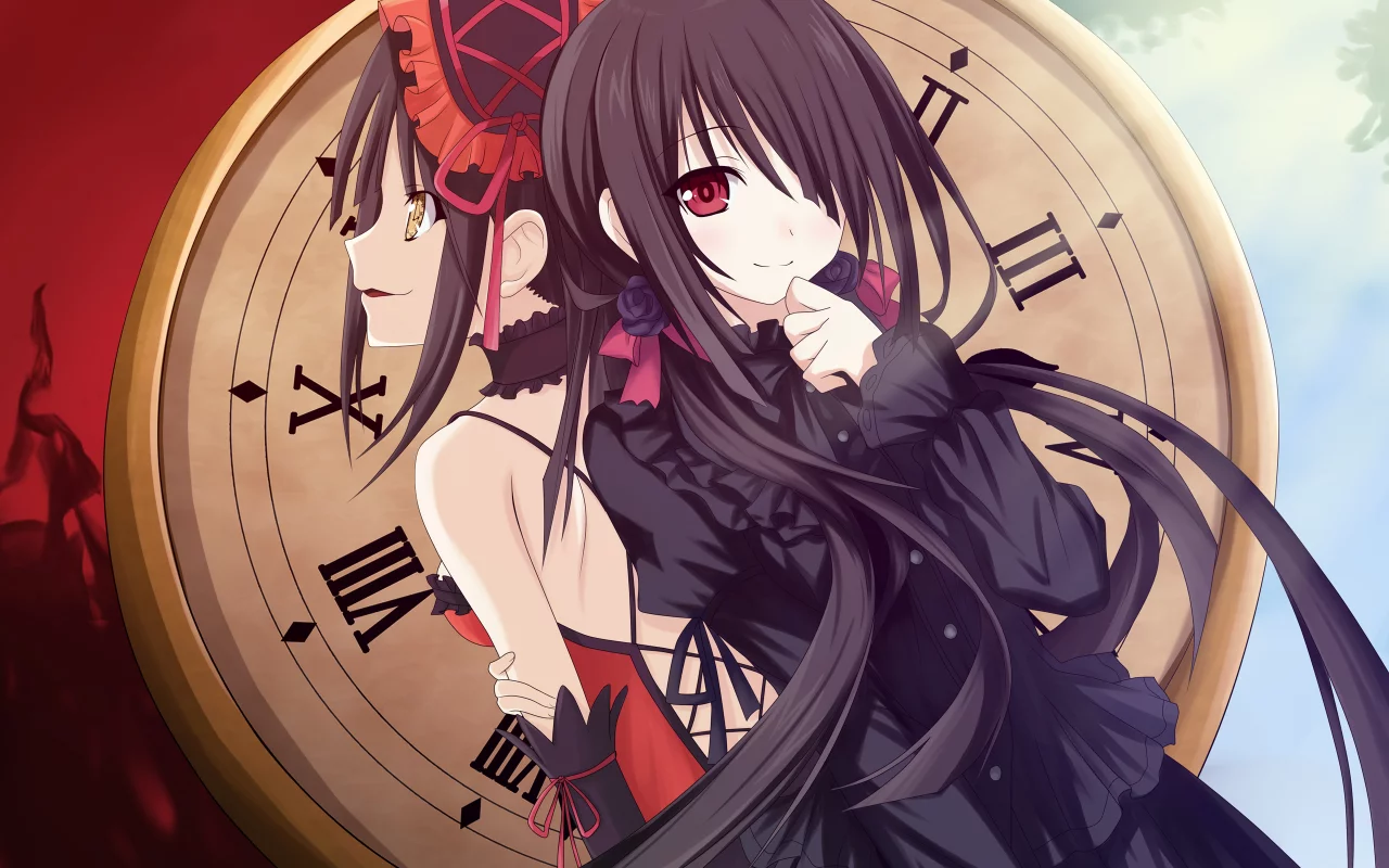 бант, девушка, date a live, tokisaki kurumi