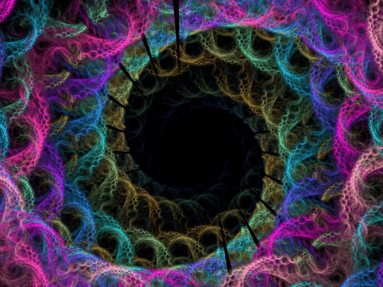отверстия, кружева, спираль, ярко, вязка, цвет