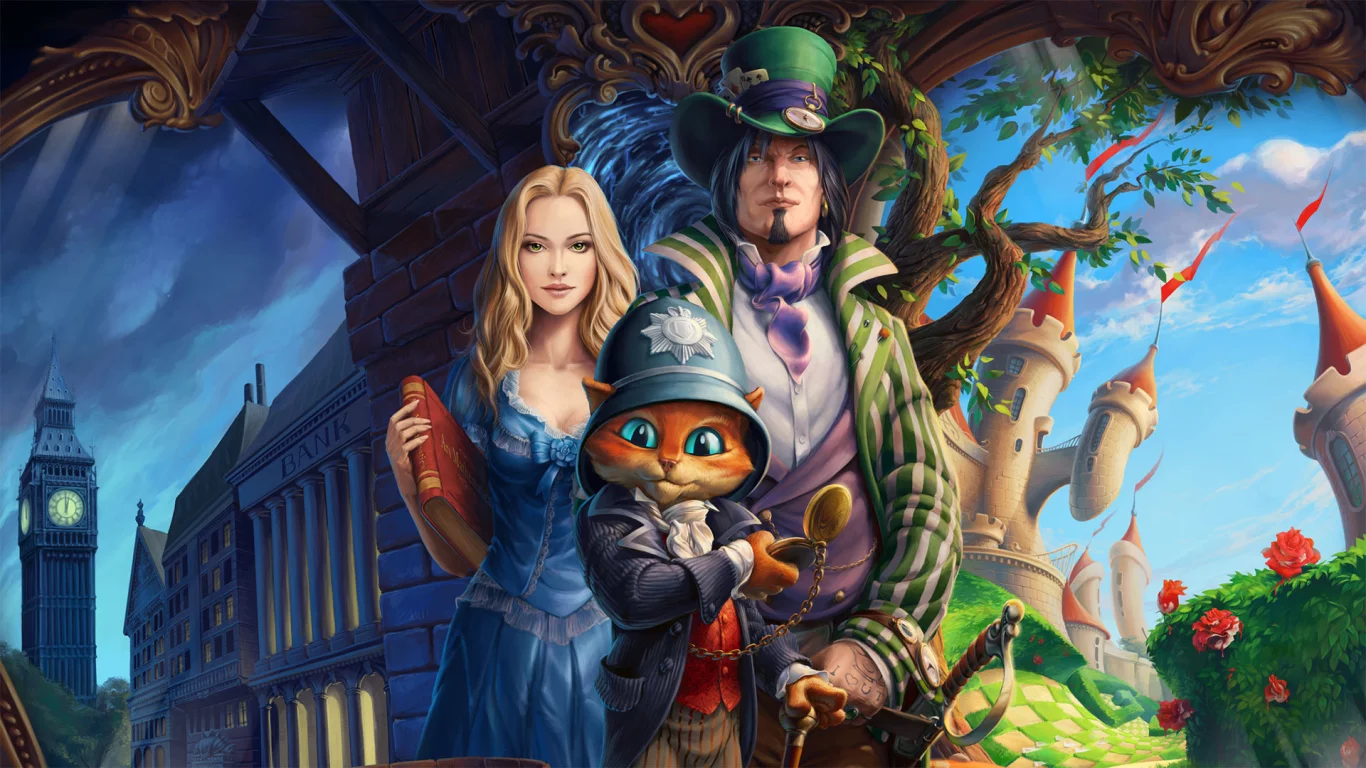 арт, сказка, герои, кот, зеркала альбиона, Mirrors of Albion, игра