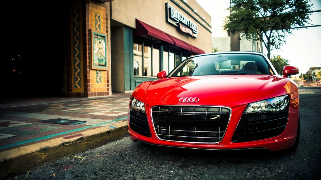 красная, spider, audi, р8, v10, спайдер, red, r8, ауди