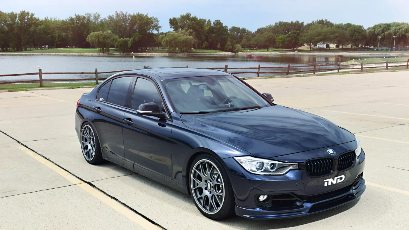 dark blue, bmw, f30, 3 series, tuning