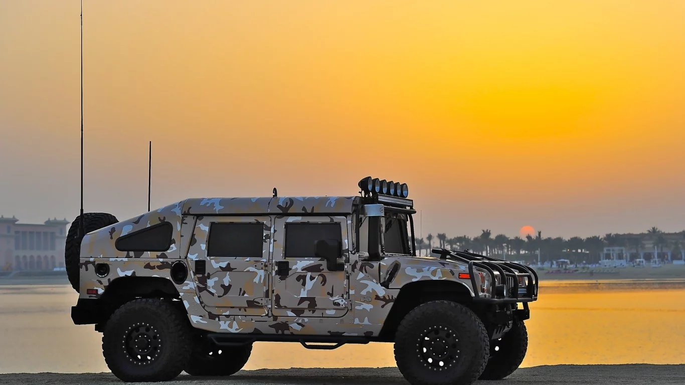 Hummer, H1, закат