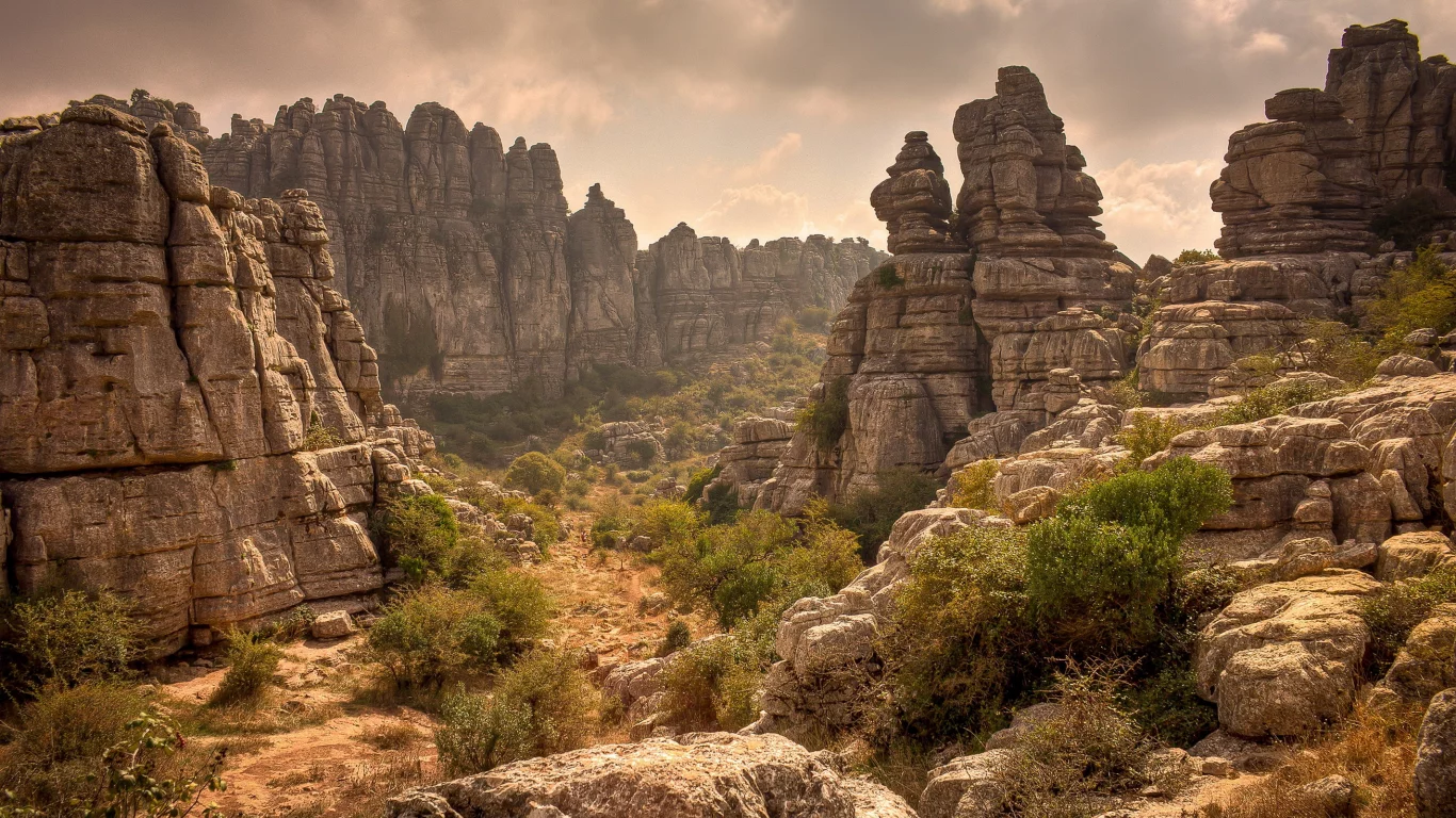Torcal Natural Park, небо, облака