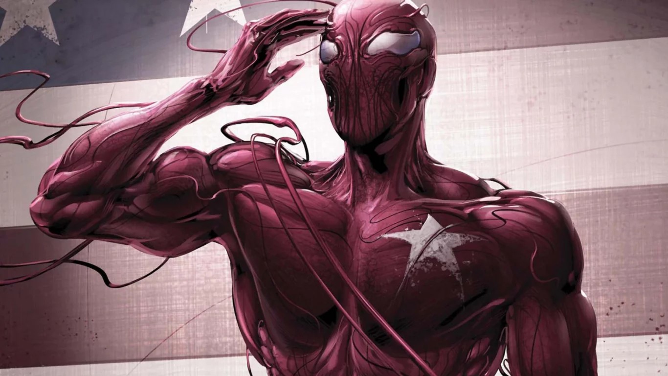 слизь, карнадж, человек паук, carnage, красный, spider man