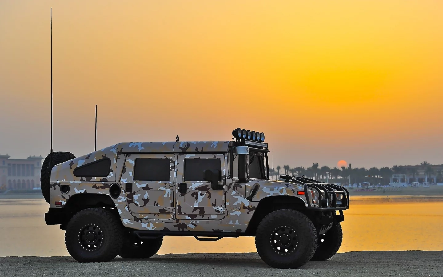 Hummer, H1, закат