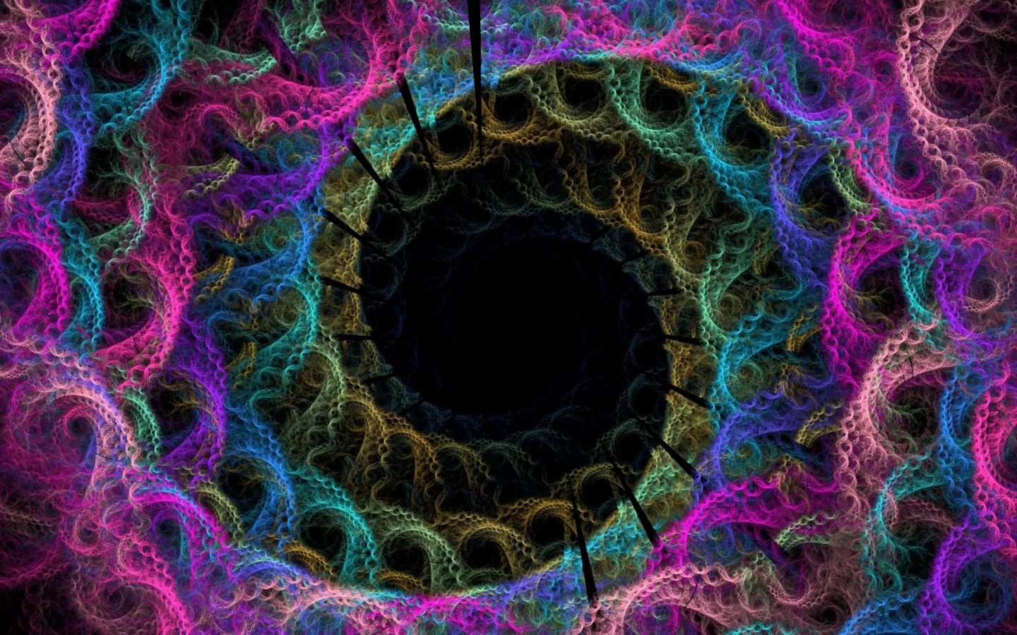 отверстия, кружева, спираль, ярко, вязка, цвет