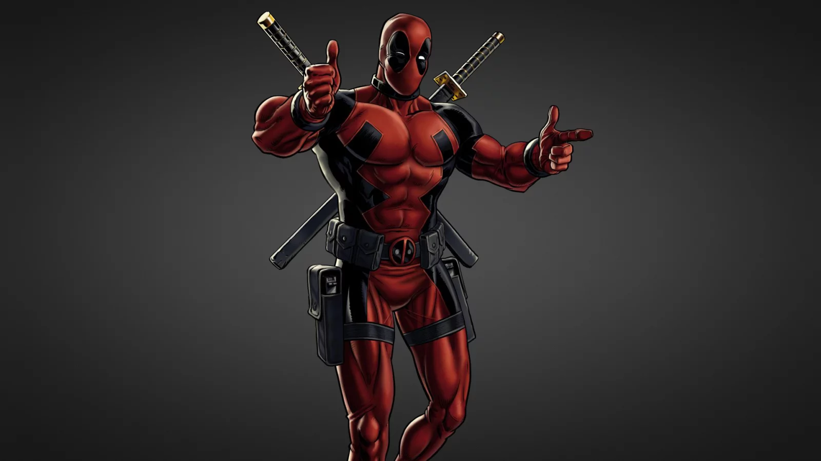 deadpool, дэдпул, комикс, черный фон, меч, красный