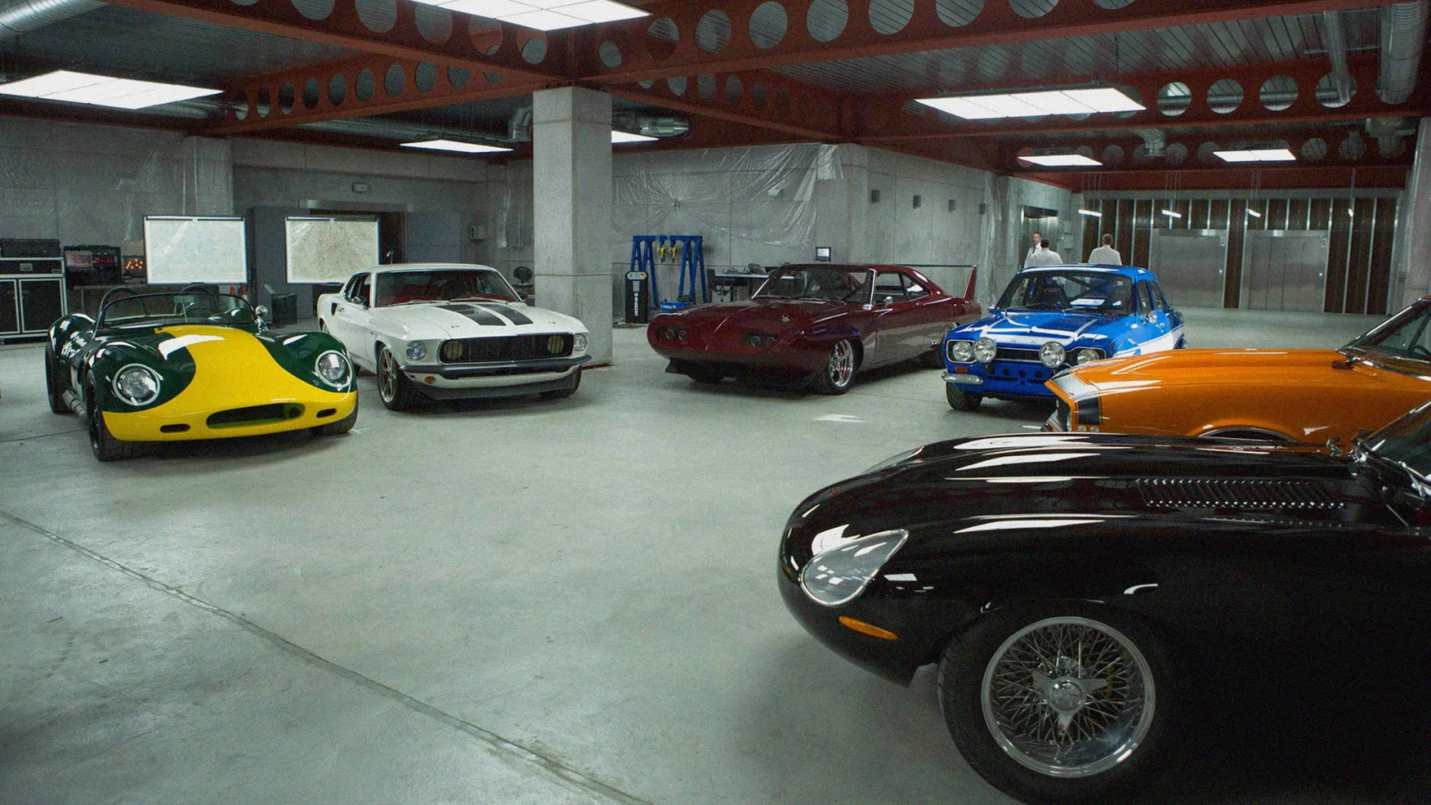 гараж, dodge daytona, furious 6, машины, форсаж 6, спорт кары