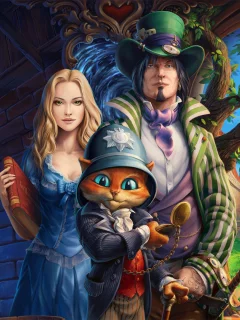 арт, сказка, герои, кот, зеркала альбиона, Mirrors of Albion, игра