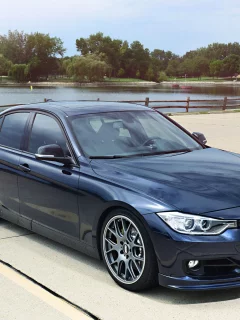 dark blue, bmw, f30, 3 series, tuning