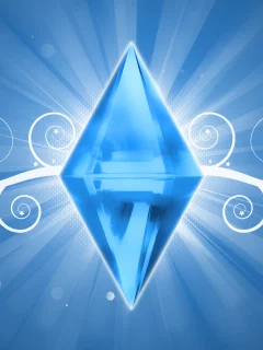 The sims 4, logo, кристалл, логотип