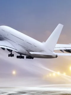 Airplane Ready for Take Off, небо, аэробус