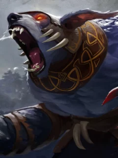 bear, scream, rage, claws, ursa worrior, dota 2, valve
