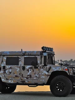 Hummer, H1, закат