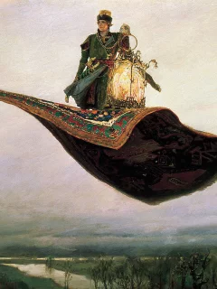 В.Васнецов, картина, холст, масло, ковёр самолёт.