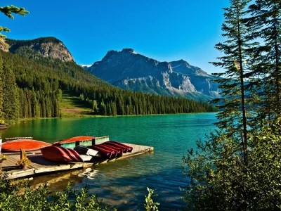 природа, реки, озера, yoho, парк, canada