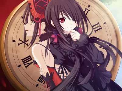 бант, девушка, date a live, tokisaki kurumi
