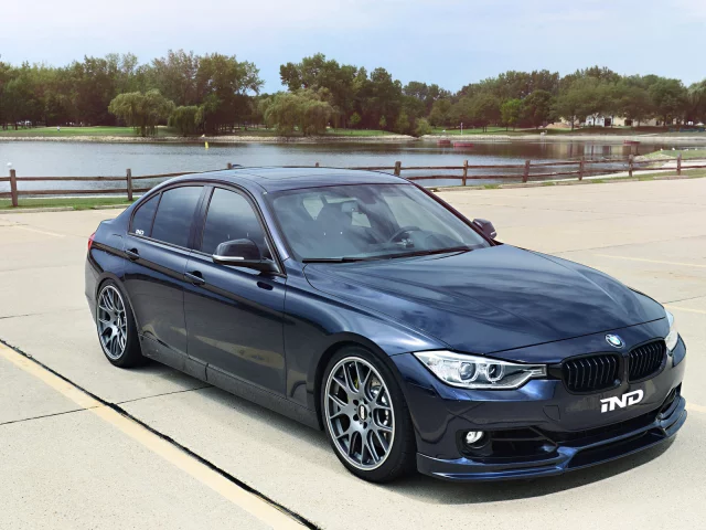 dark blue, bmw, f30, 3 series, tuning